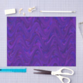 Papier Mousseline Motif marbling violet rose (Artisanat)