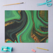 Papier Mousseline motif marbré abstrait (Artisanat)