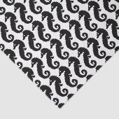 Papier Mousseline Motif maritime noir et blanc (Détail)