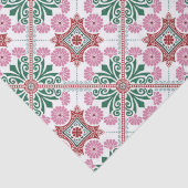 Papier Mousseline Motif marocain en carreaux (Détail)