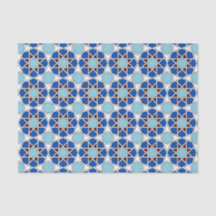 Motif marocain géométrique orientale en bleu