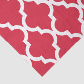 Papier Mousseline Motif marocain : Rouge (Détail)