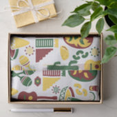 Papier Mousseline Motif mexicain (Cadeau)