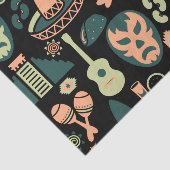 Papier Mousseline Motif mexicain (Détail)