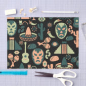 Papier Mousseline Motif mexicain (Artisanat)