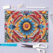 Papier Mousseline Motif mexicain mignon (Artisanat)
