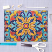 Papier Mousseline Motif mexicain mignon (Artisanat)