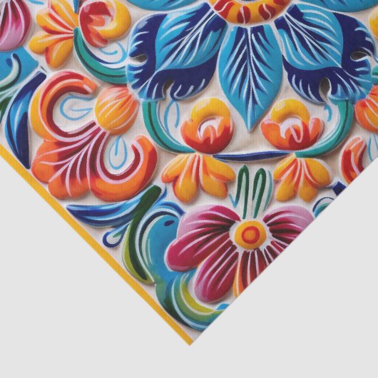 Papier Mousseline Motif mexicain mignon (Détail)