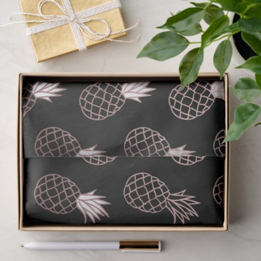 Papier Mousseline Motif mignon d'ananas (Cadeau)