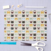 Papier Mousseline Motif mignon de chats (Artisanat)