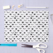 Papier Mousseline Motif mignon de cil de griffonnage (Artisanat)