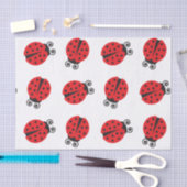 Papier Mousseline Motif mignon de coccinelle (Artisanat)