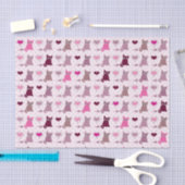 Papier Mousseline Motif mignon de filles de chaton (Artisanat)