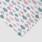 Papier Mousseline Motif mignon de forêt de griffonnage (Détail)