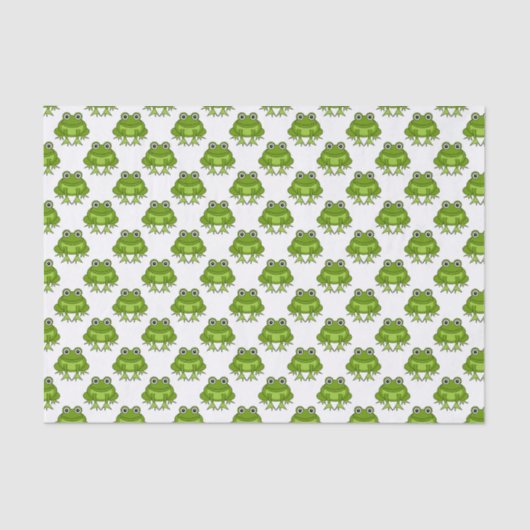 Papier Mousseline Motif mignon de grenouille (Recto)