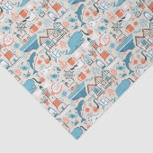 Papier Mousseline Motif mignon de griffonnage de la Mer du Nord (Détail)