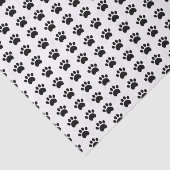 Papier Mousseline Motif mignon d'empreinte de patte (Détail)