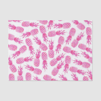 Papier Mousseline Motif mignon fuchsia girly moderne d'ananas