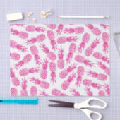 Papier Mousseline Motif mignon fuchsia girly moderne d'ananas (Artisanat)