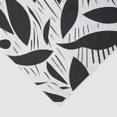 Papier Mousseline Motif minimaliste noir et blanc moderne (Détail)