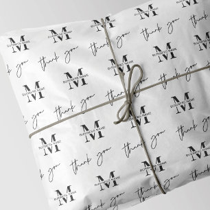 Papier Mousseline Motif minimaliste personnalisé de marque entrepris