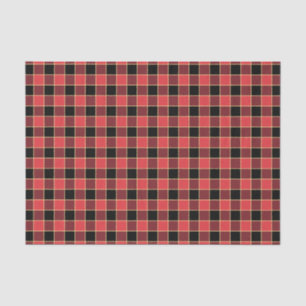 Papier Mousseline Motif moderne Buffalo Check Couleurs personnalisée