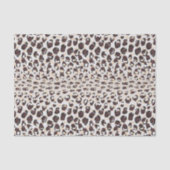 Papier Mousseline Motif moderne chic brun cheetah imprimé monogramme (Recto)