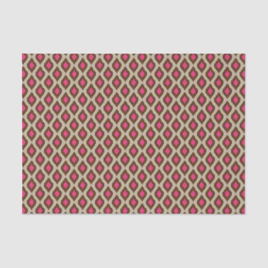 Papier Mousseline Motif moderne d'ikat (Recto)