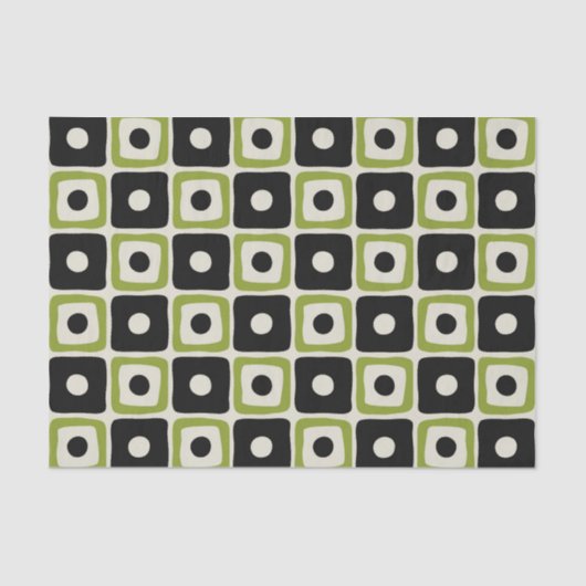 Papier Mousseline Motif moderne du milieu du siècle (Recto)