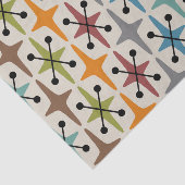 Papier Mousseline Motif moderne du milieu du siècle de l'âge atomiqu (Détail)