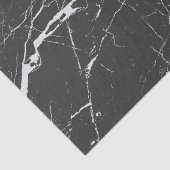 Papier Mousseline Motif moderne en marbre noir et gris clair (Détail)