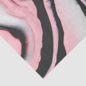 Papier Mousseline Motif moderne en marbre rose noir peint (Détail)