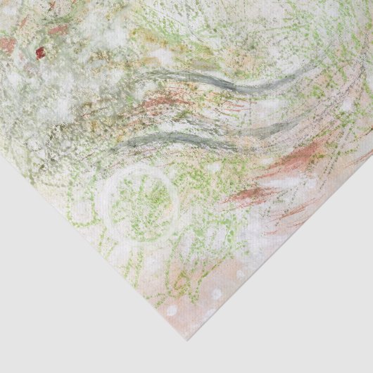 Papier Mousseline Motif moderne en terre cuite Abstrait papier de ti (Détail)