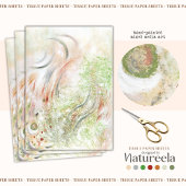 Papier Mousseline Motif moderne en terre cuite Abstrait papier de ti