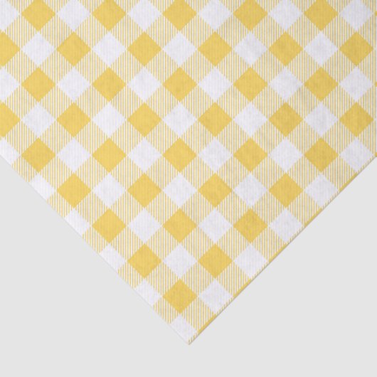 Papier Mousseline Motif moderne Jaune (Détail)