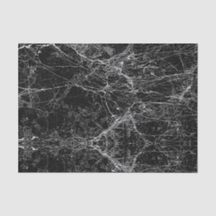 Papier Mousseline Motif moderne noir et blanc de marbre de Faux