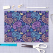 Papier Mousseline Motif moderne Paisley (Artisanat)