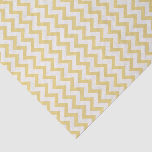 Papier Mousseline Motif moderne pastel jaune et blanc chevron (Détail)
