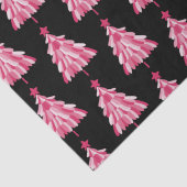 Papier Mousseline Motif moderne Pink Black Christmas Tree (Détail)