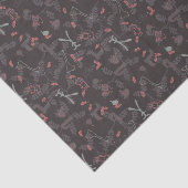 Papier Mousseline motif montrant les animaux 1 de bébé (Détail)