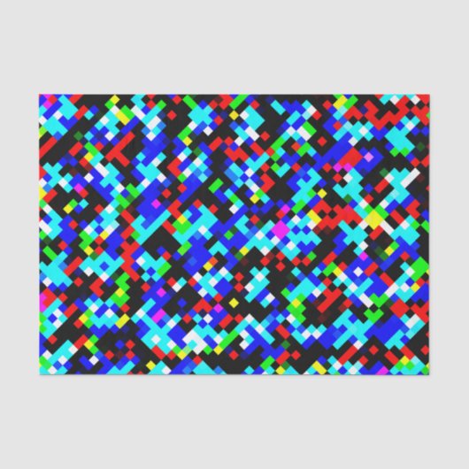 Papier Mousseline Motif multi-couleurs (Recto)