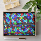 Papier Mousseline Motif multi-couleurs (Cadeau)