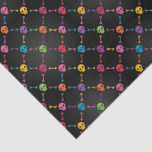 Papier Mousseline Motif multicolore avec des crânes (Détail)