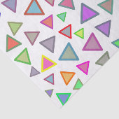 Papier Mousseline Motif multicolore de triangles (Détail)