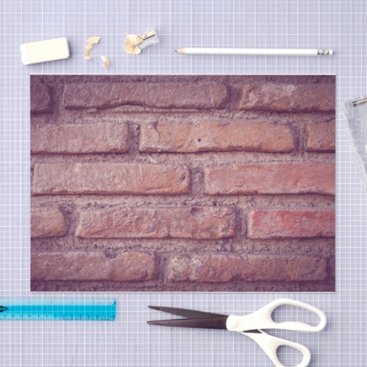 Papier Mousseline Motif mur en brique (Artisanat)