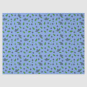 Papier Mousseline motif Myrtilles (Recto)