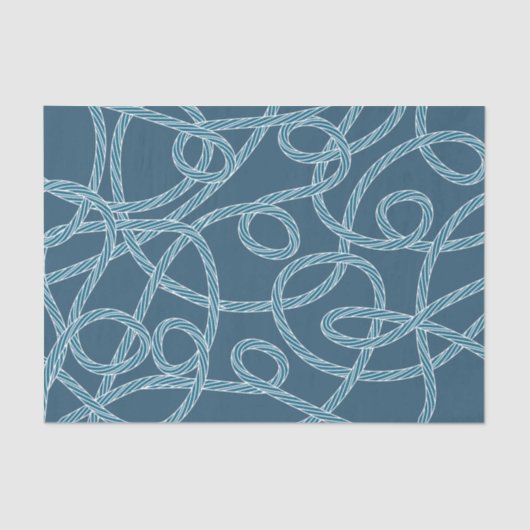 Papier Mousseline Motif Nautique (Recto)