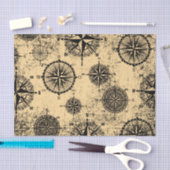 Papier Mousseline Motif nautique vintage (Artisanat)