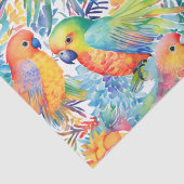 Papier Mousseline Motif Neon budgies (Détail)