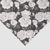 Papier Mousseline Motif noir et blanc (Détail)